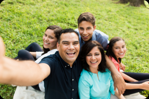 Happy Family with Children